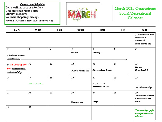 March Calendar